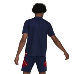 ADIDAS Polo-Shirt Ajax Amsterdam Condivo 2022/23 -ADIDAS Verkäufe adidas h58266 5 apparel on model back view white