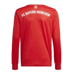 ADIDAS Heimtrikot Kinder Langarm Fc Bayern Munich 2022/23 -ADIDAS Verkäufe adidas h64103 3 apparel photography back center view white