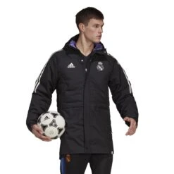 ADIDAS Parka Real Madrid Condivo Stadium 2022/23 -ADIDAS Verkäufe adidas ha2579 6 apparel on model walking view white