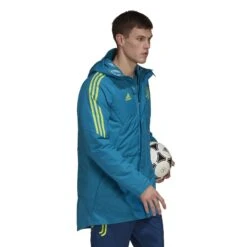 ADIDAS Parka Juventus Turin Condivo Stadium 2022/23 -ADIDAS Verkäufe adidas ha2618 6 apparel on model walking view white