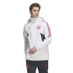 ADIDAS Wasserdichte Jacke Bayern Munich Condivo 2022/23 -ADIDAS Verkäufe adidas hb0630 3 apparel on model standard view white