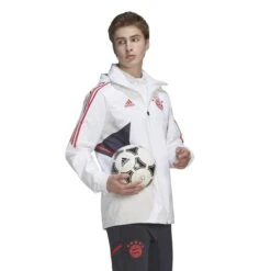 ADIDAS Wasserdichte Jacke Bayern Munich Condivo 2022/23 -ADIDAS Verkäufe adidas hb0630 6 apparel on model walking view white