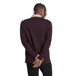 ADIDAS Langärmeliges Polo-Shirt Deutschland Lifestyler 2022/23 -ADIDAS Verkäufe adidas hc1274 4 apparel on model back view white