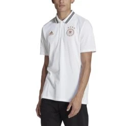 ADIDAS Polo-Shirt Deutschland DNA 2022/23 -ADIDAS Verkäufe adidas hc1276 4 apparel on model front view white