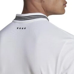 ADIDAS Polo-Shirt Deutschland DNA 2022/23 -ADIDAS Verkäufe adidas hc1276 8 apparel on model detail view 2 white