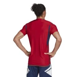 ADIDAS Authentisches Heimtrikot Der Fußball-Weltmeisterschaft 2022 Espagne -ADIDAS Verkäufe adidas he2021 6 apparel on model back view white