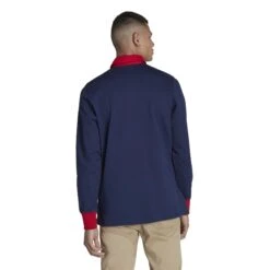 ADIDAS Langärmeliges Polo-Shirt Espagne Lifestyler 2022/23 -ADIDAS Verkäufe adidas he8897 5 apparel on model back view white