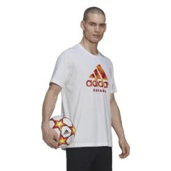 ADIDAS Grafisches T-Shirt Espagne 2022/23 -ADIDAS Verkäufe adidas he8908 6 apparel on model walking view white