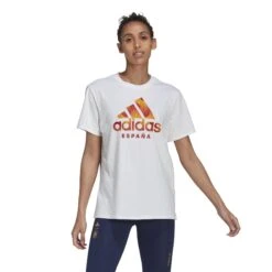 ADIDAS T-Shirt Frau Espagne 2022/23 12 ADIDAS T-Shirt Frau Espagne 2022/23 -ADIDAS Verkäufe adidas he8914 3 apparel on model standard view white