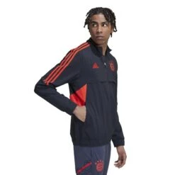 ADIDAS Präsentations-Sweatshirt Bayern Munich FC Condivo 2022/23 -ADIDAS Verkäufe adidas hi3464 6 apparel on model walking view white