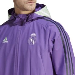 ADIDAS Wasserdichte Jacke Real Madrid Condivo 2022/23 All-Weather 2022/23 -ADIDAS Verkäufe adidas ht8796 7 apparel on model detail view 1 white