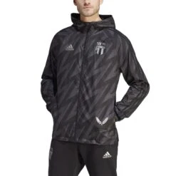 ADIDAS Wasserdichte Jacke Besiktas JK 120 Years Anniversary Graphic 2022/23 -ADIDAS Verkäufe adidas ht9835 4 apparel on model front view white