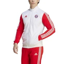 ADIDAS Trainingsjacke Bayern München DNA -ADIDAS Verkäufe adidas hy3282 4 apparel on model front view white