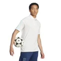 ADIDAS Polo-Shirt Ajax Amsterdam Tiro 2023 -ADIDAS Verkäufe adidas hz7768 6 apparel on model walking view white