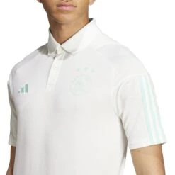 ADIDAS Polo-Shirt Ajax Amsterdam Tiro 2023 -ADIDAS Verkäufe adidas hz7768 8 apparel on model detail view 1 white