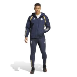 ADIDAS Wasserdichte Jacke Real Madrid 2023/24 -ADIDAS Verkäufe adidas ib0855 7 apparel on model standard outfit view white