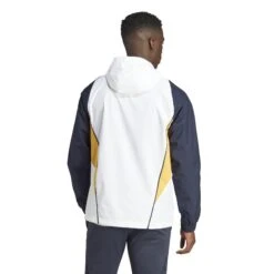 ADIDAS Wasserdichte Jacke Real Madrid 2023/24 -ADIDAS Verkäufe adidas ib0856 5 apparel on model back view white