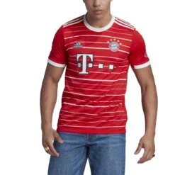 ADIDAS Heimtrikot Fc Bayern Munich 2022/23 -ADIDAS Verkäufe h39900 5 apparel on model front view white