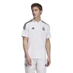 ADIDAS Polo-Shirt Real Madrid Condivo 2022/23 -ADIDAS Verkäufe ha2606 3 apparel on model standard view white