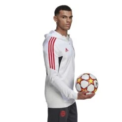 ADIDAS Kapuzenpullover Bayern Munich 2022/23 -ADIDAS Verkäufe hb0637 6 apparel on model walking view white