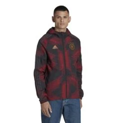 ADIDAS Wasserdichte Jacke Weltmeisterschaft 2022 Deutschland DNA -ADIDAS Verkäufe hc1272 3 apparel on20model standard20view white