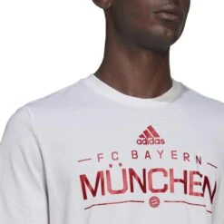 ADIDAS T-Shirt Fc Bayern Munich Graphic 2022/23 -ADIDAS Verkäufe hg1241 7 apparel on model detail view 1 white